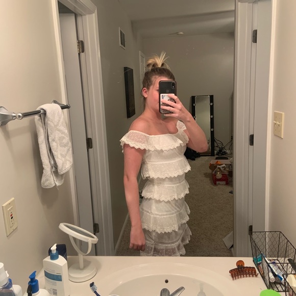 Off shoulder ruffled dress - Picture 2 of 2